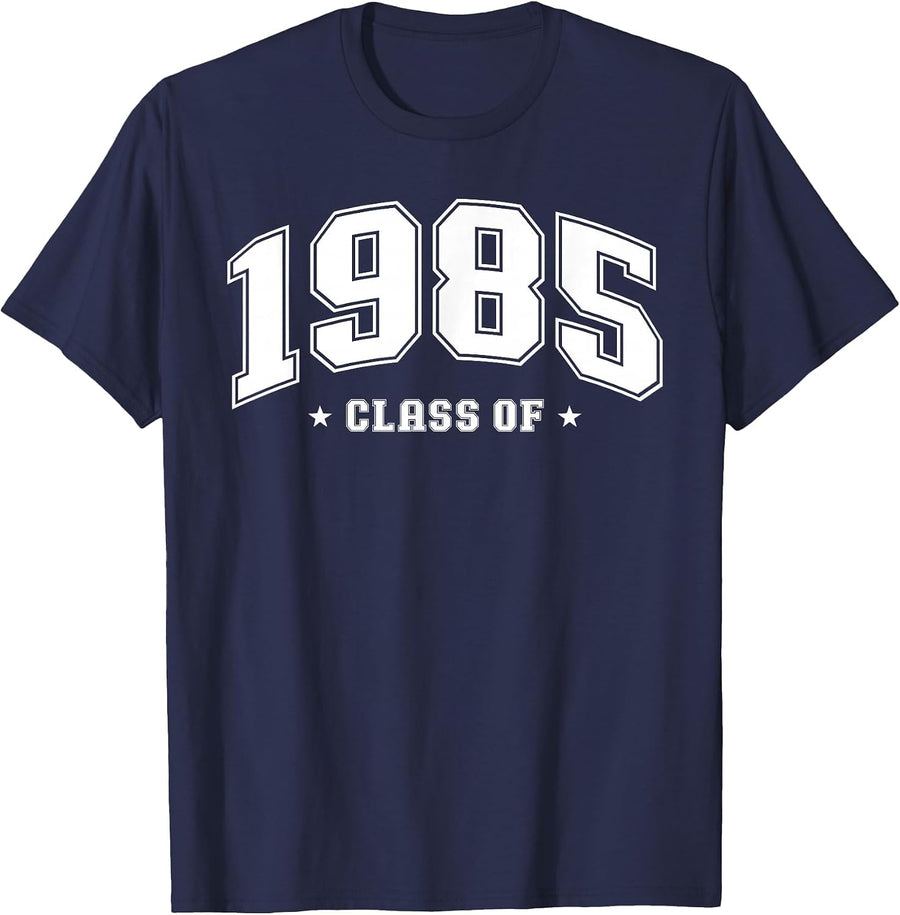 Class of 1985 College 40 Year Class Reunion Classmates Party T-Shirt - Navy Blue
