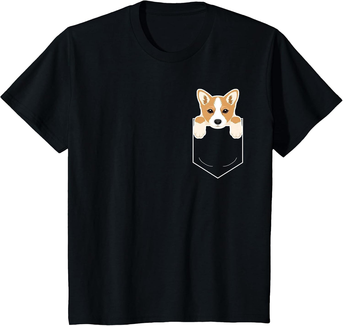 Corgi in My Pocket Cute Dog Owner T-Shirt T-Shirt - Black