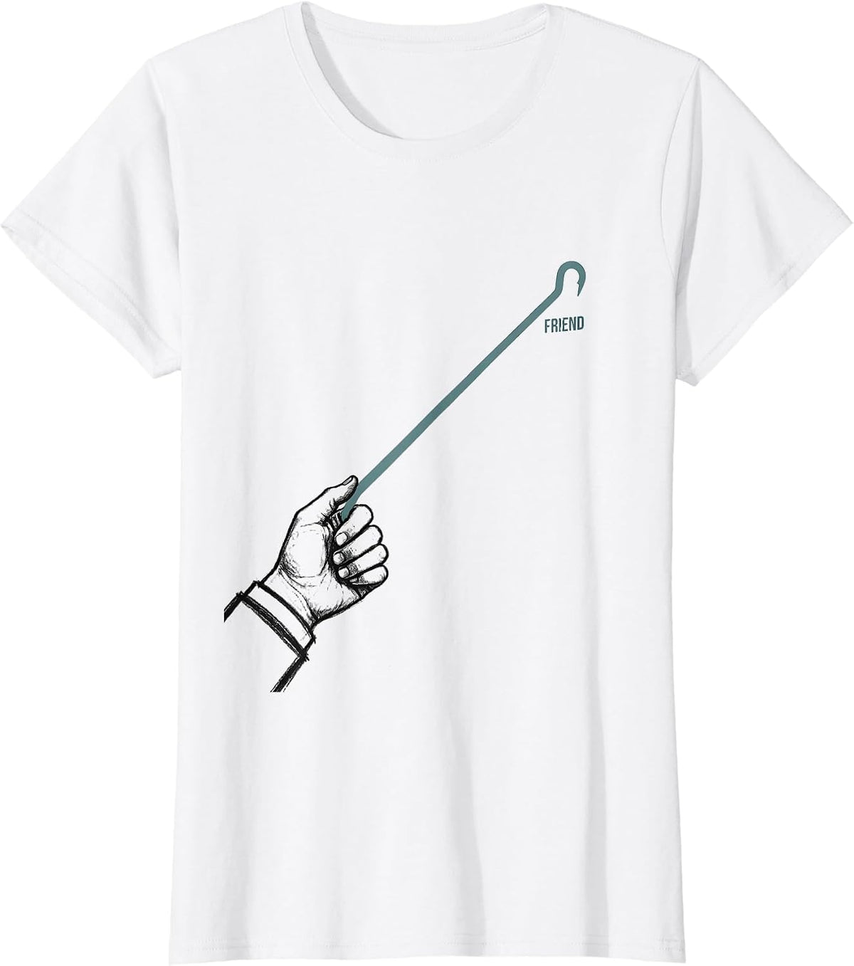 Friend ASL Sign Language Awareness Teacher Inclusion T-Shirt - White
