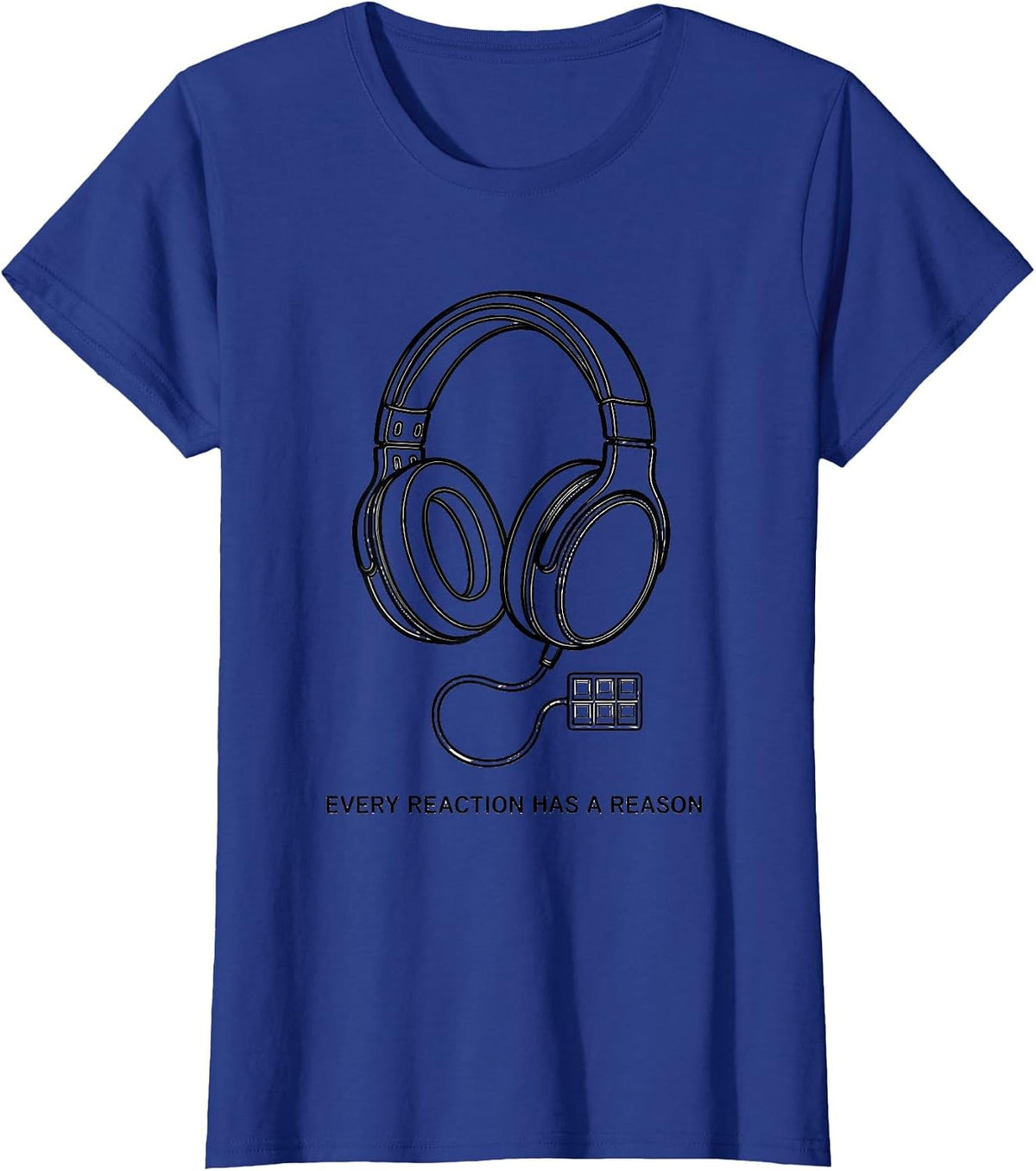 Women's Every Reaction Has A Reason Autism Awareness Special T-Shirt - Royal Blue