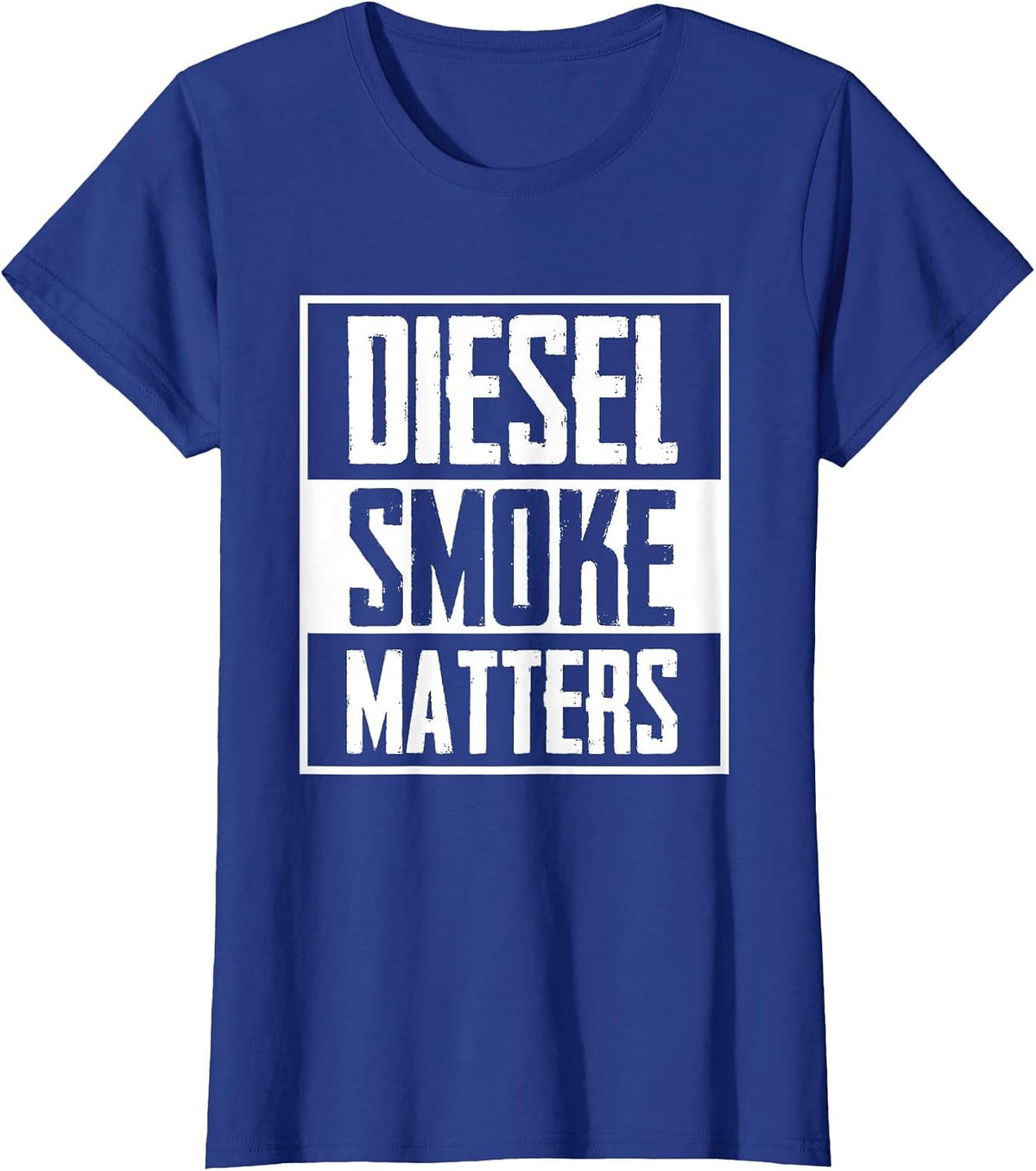 Diesel Smoke Matters Diesel Truck Roll Coal T-Shirt - Royal Blue