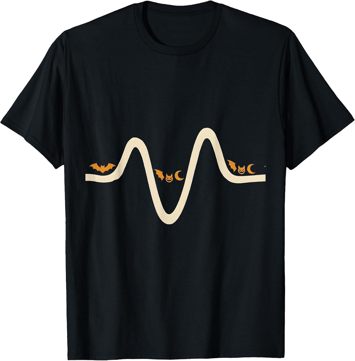 Men's Calm Waveform 911 Dispatcher Halloween Tribute T-Shirt - Black