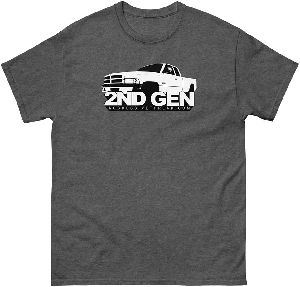 Aggressive Thread 2nd Gen Truck T-Shirt Mens Tee Shirt - Dark Heather