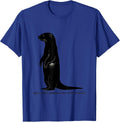 Hides A Rock Under My Arm Otter Verified Funny T-Shirt - Royal Blue