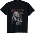 Dolly Parton Live Tonight Dolly Parton Embracing Her Guitar T-Shirt - Black