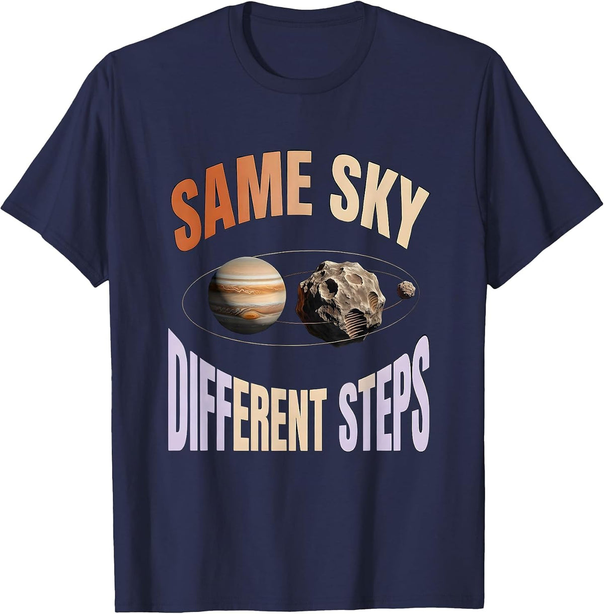 Men's Same Sky Different Steps Neurodiverse Universe Special T-Shirt - Navy Blue