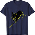 Corgi Sprint Retro Corgi Lover Humor T-Shirt - Navy Blue