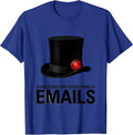 Four Score And Seven Unread Emails Funny Abe Lincoln T-Shirt - Royal Blue