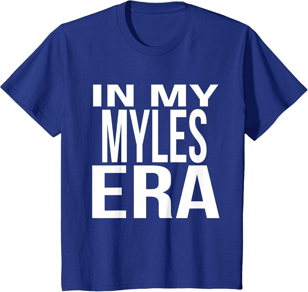 in My Myles Era Family Reunion Squad First Last Name T-Shirt - Royal Blue