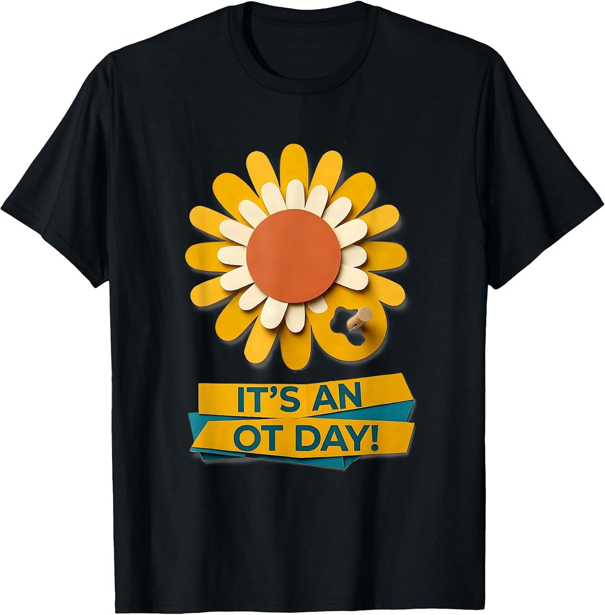 Men's It's An OT Day! Retro Occupational Therapy OT Month T-Shirt - Black