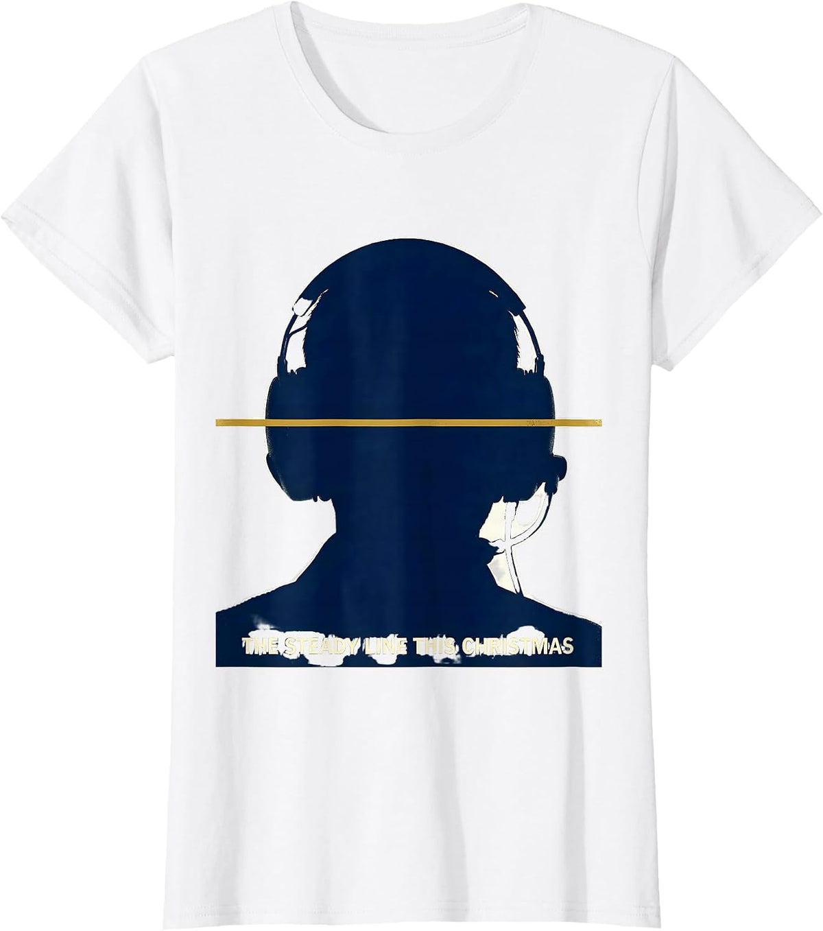 The Steady Line This Christmas Funny 911 Dispatcher T-Shirt - White