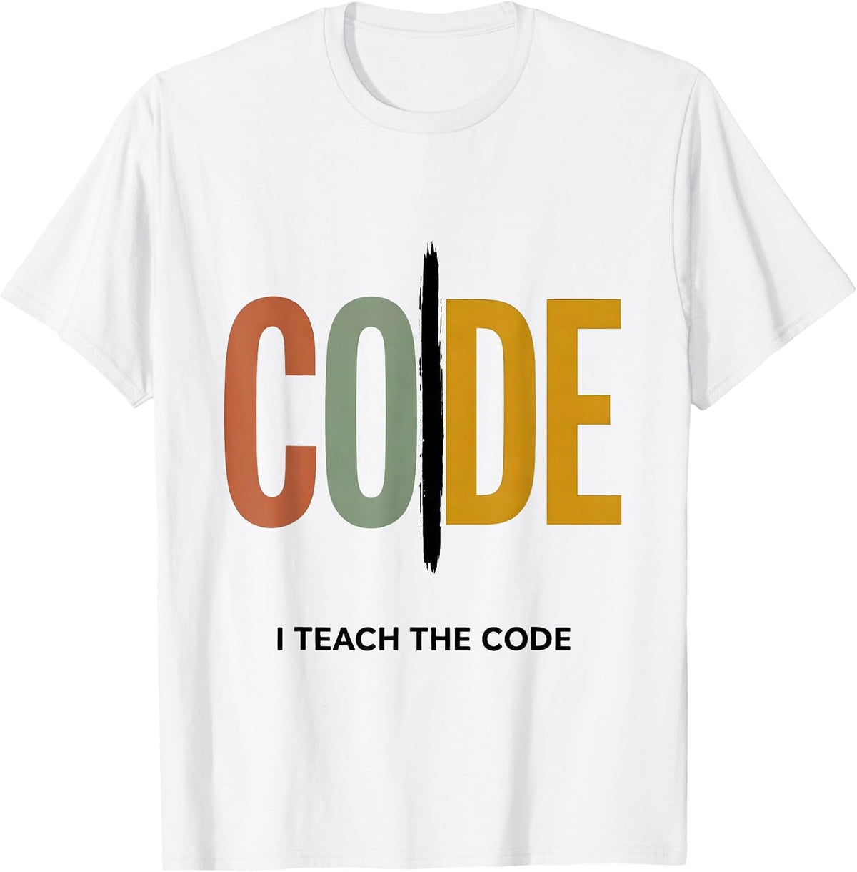 Men's I Teach The Code Dyslexia Teacher Humor SPED Specialist T-Shirt - White