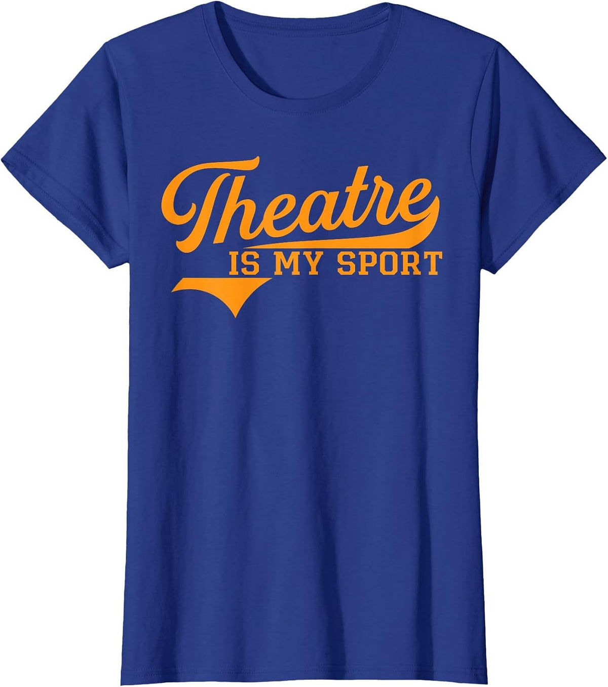 Theater is My Spot Funny Retro Vintage Theater Novelty T-Shirt - Royal Blue