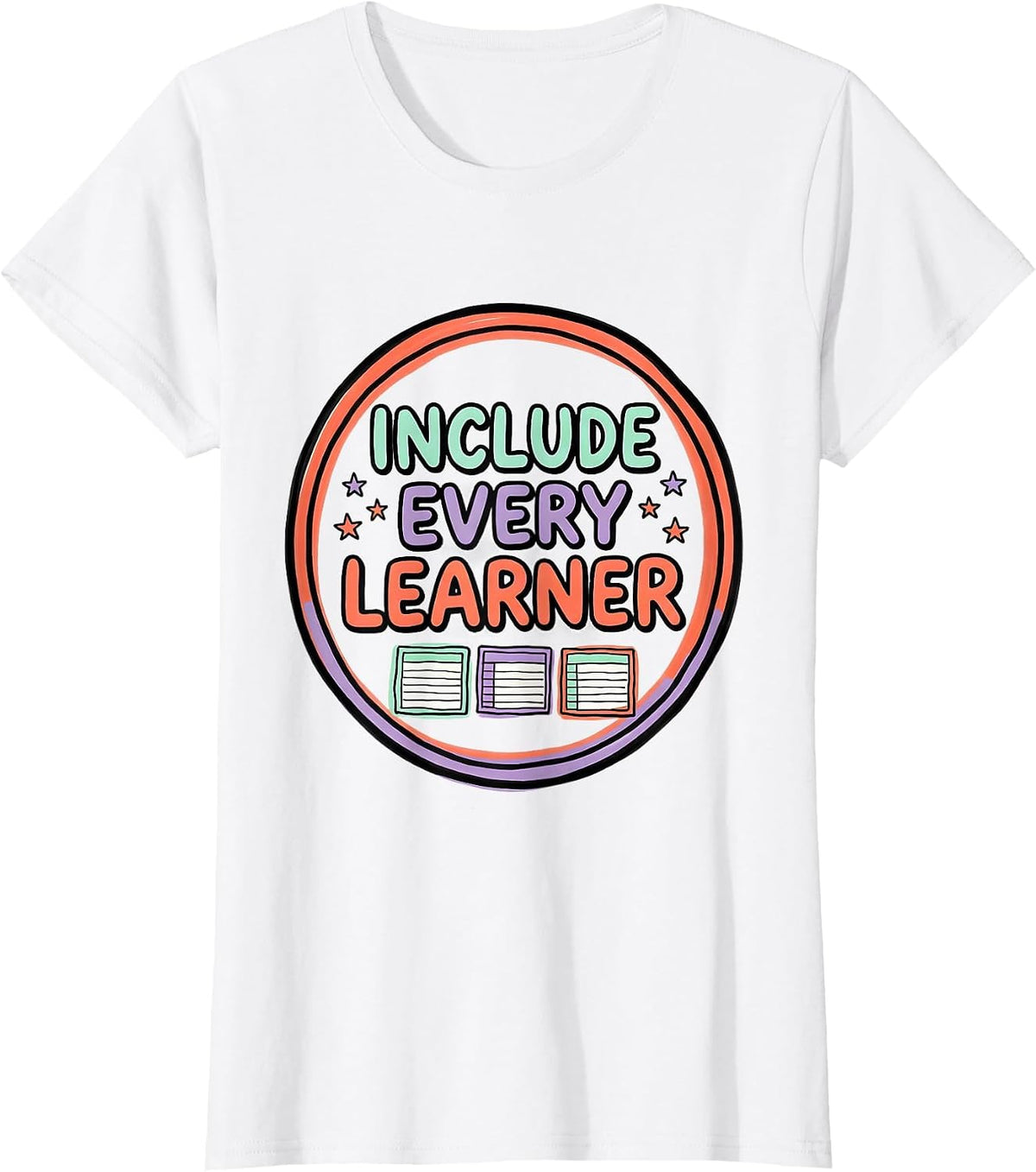 Women's Include Every Learner Special Education Teacher Autism T-Shirt - White