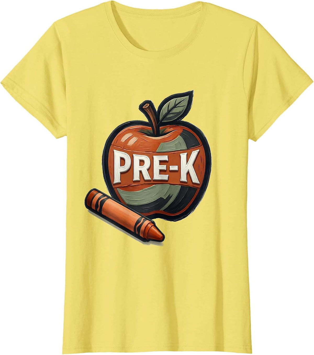 Pre-K Cute Elementary Teacher Back-To-School T-Shirt - Lemon Yellow