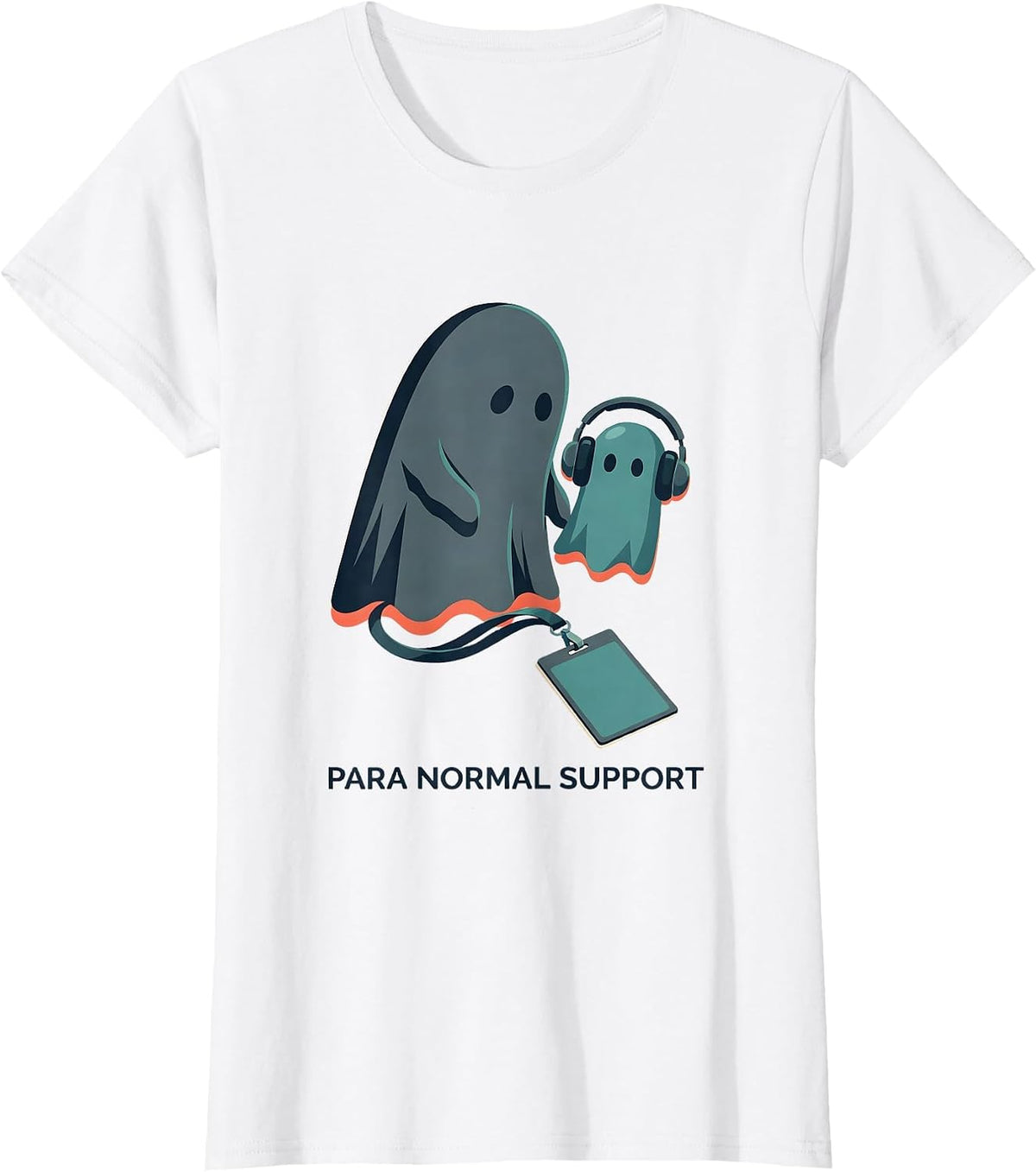 Para Normal Support Funny Ghost Para Teacher Halloween T-Shirt - White