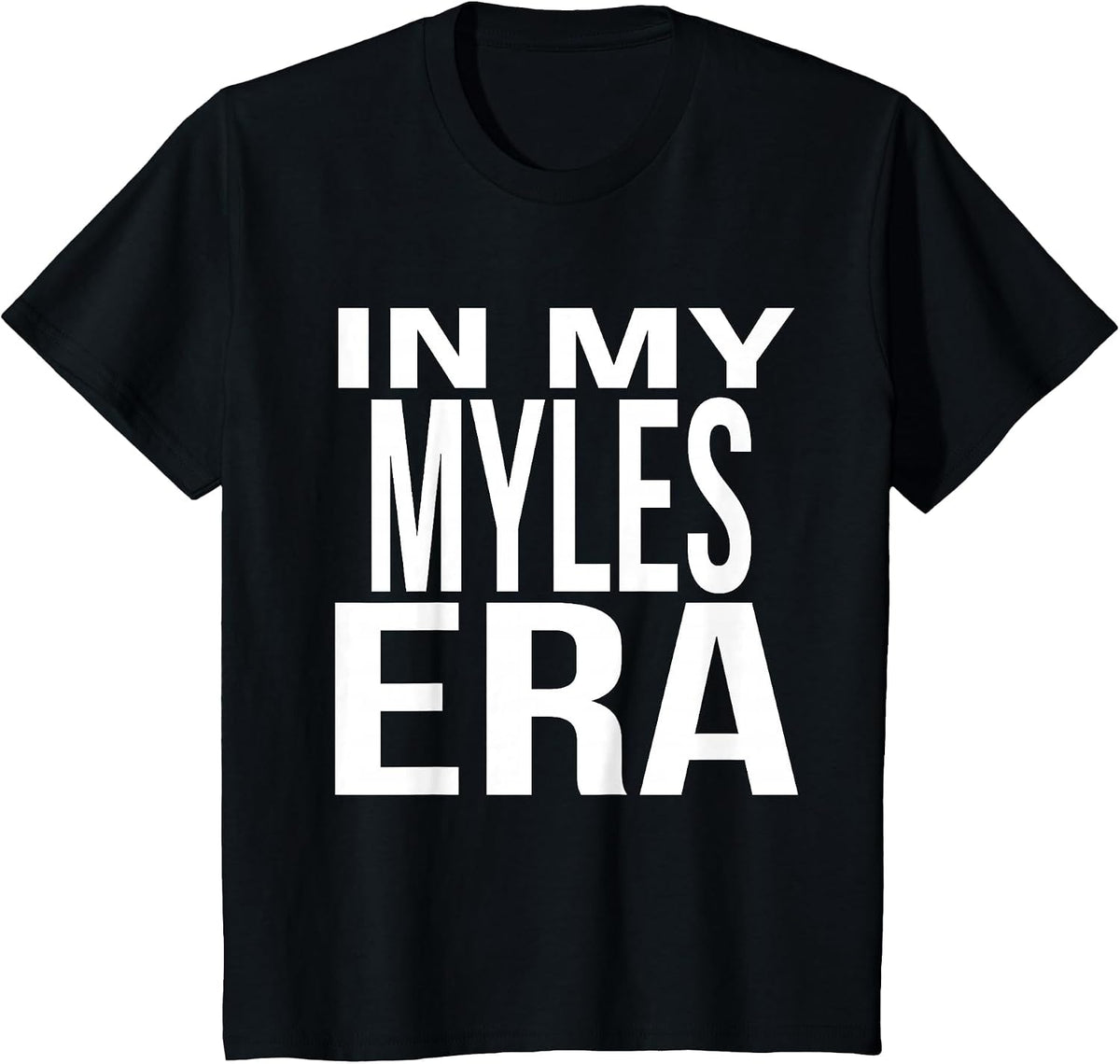 in My Myles Era Family Reunion Squad First Last Name T-Shirt - Black