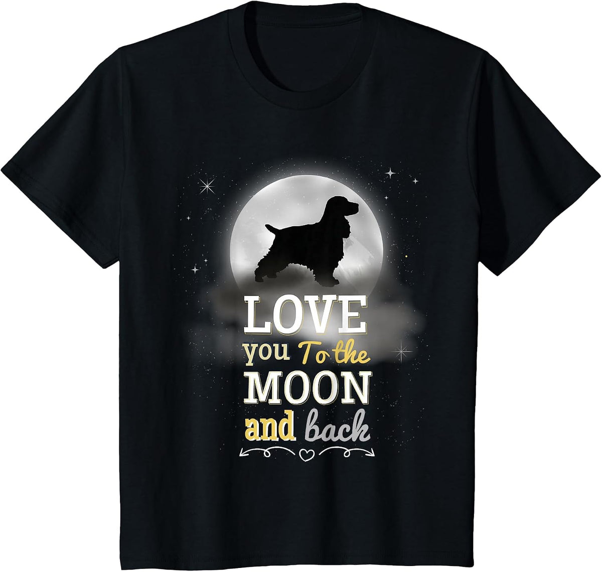 Cocker Spaniel Dog Breed T-Shirt - Black