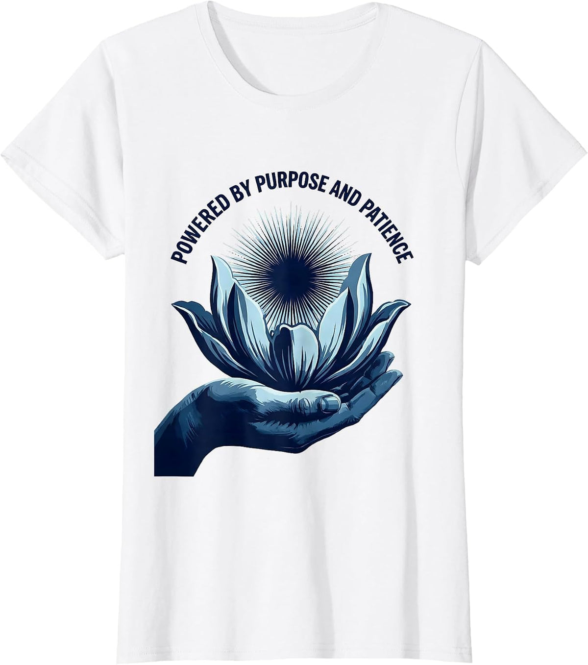 Powered by Purpose and Patience Special Ed Teacher T-Shirt - White