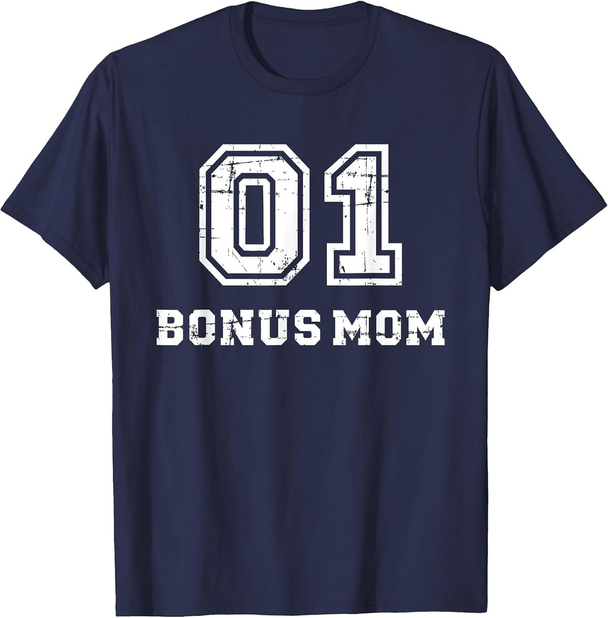 Number one No. 1 Bonus mom T-Shirt - Navy Blue