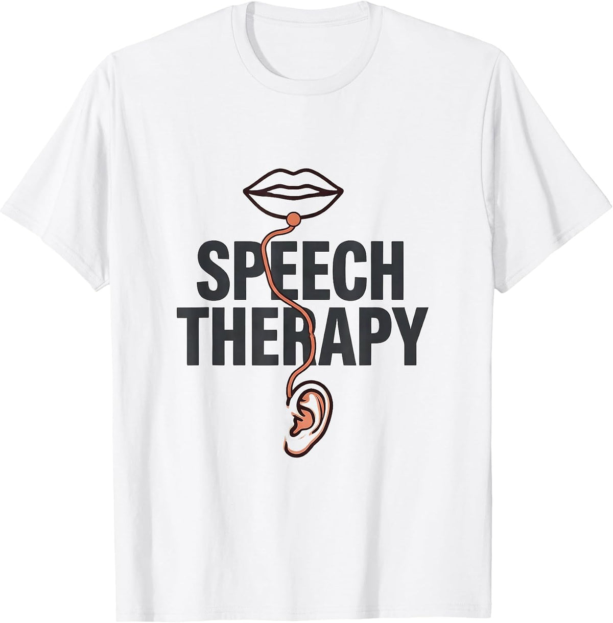 Men's Speech Therapy Minimalist Cute SLP Professional Pride T-Shirt - White