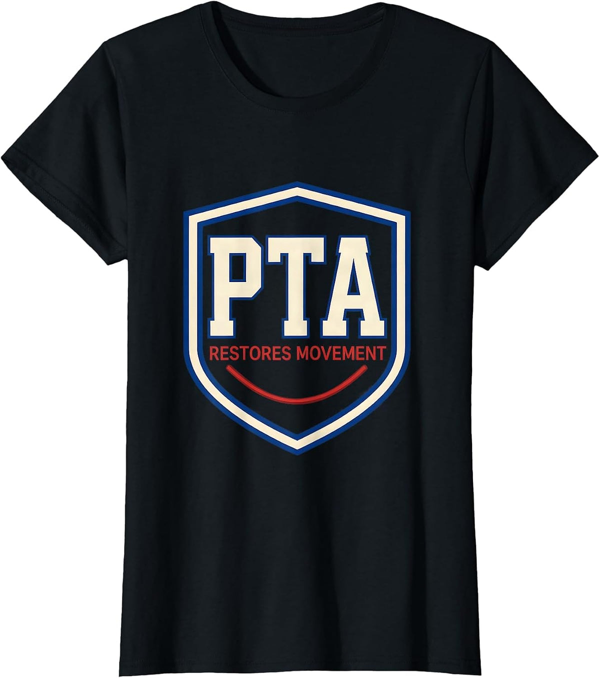 PTA Restores Movement Sports Physical Therapist Assistant T-Shirt - Black