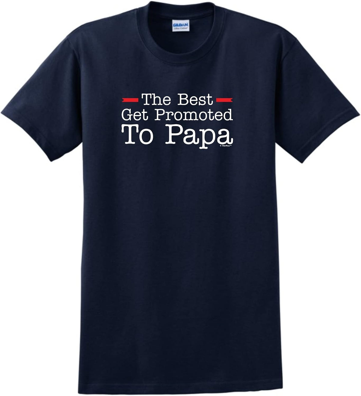 Best Get Promoted to Papa Short Sleeve Unisex T-Shirt [PPP] - Navy