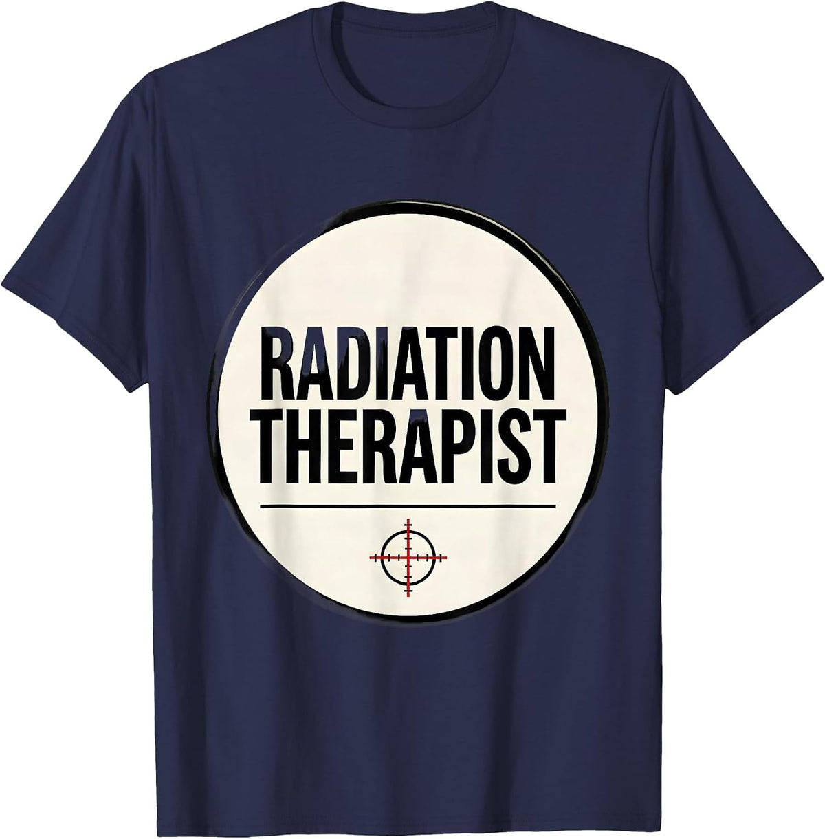 Radiation Therapist Defiant Humor Survivor Pride Rad Tech T-Shirt - Navy Blue