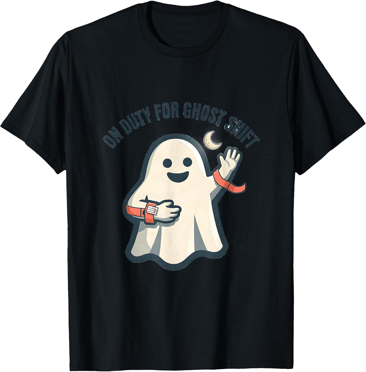 Men's On Duty For Ghost Shift Funny SPED Paraprofessional T-Shirt - Black