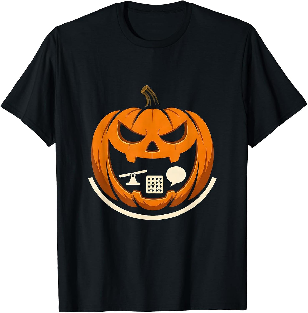 Men's Halloween Therapy Squad Silhouette Rehab Symbol Costume T-Shirt - Black