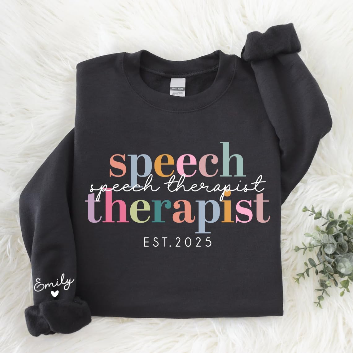 Custom Speech Therapist Sweatshirt, Personalized Speech Therapist Shirt, Language Pathologist, SLP Professional Gifts - size