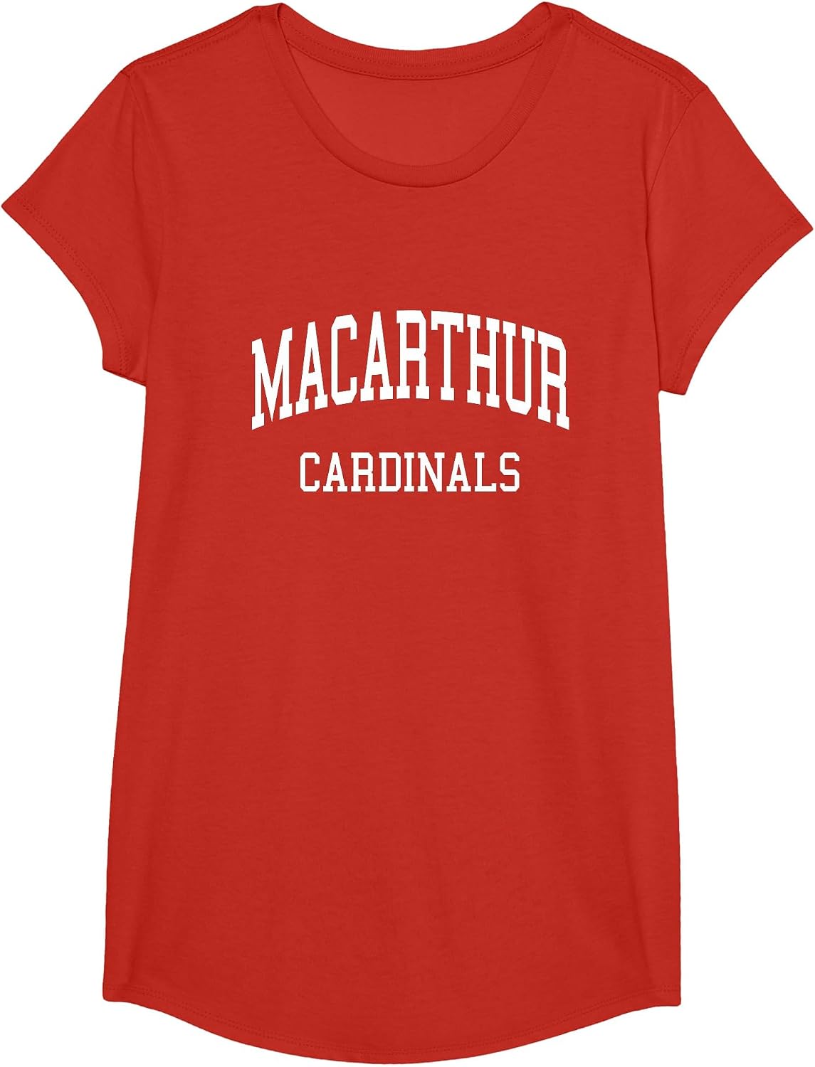 MacArthur High School HS Irving TX Retro Sports T-Shirt - Girls Red