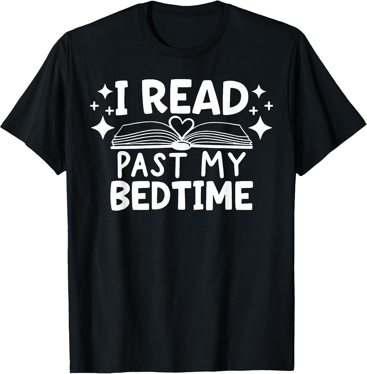 I Read Past My Bedtime T-Shirt - Black