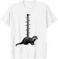 Men's Otter Spine Chart Animal Lover Species Reference T-Shirt - White