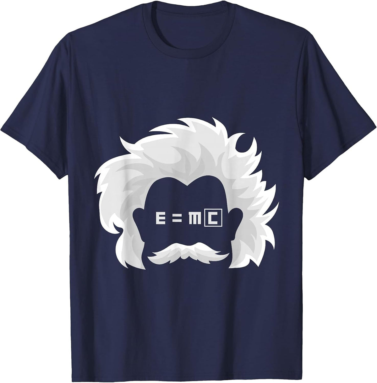 E=MC Square Famous Scientific Physics Formula T-Shirt - Navy Blue