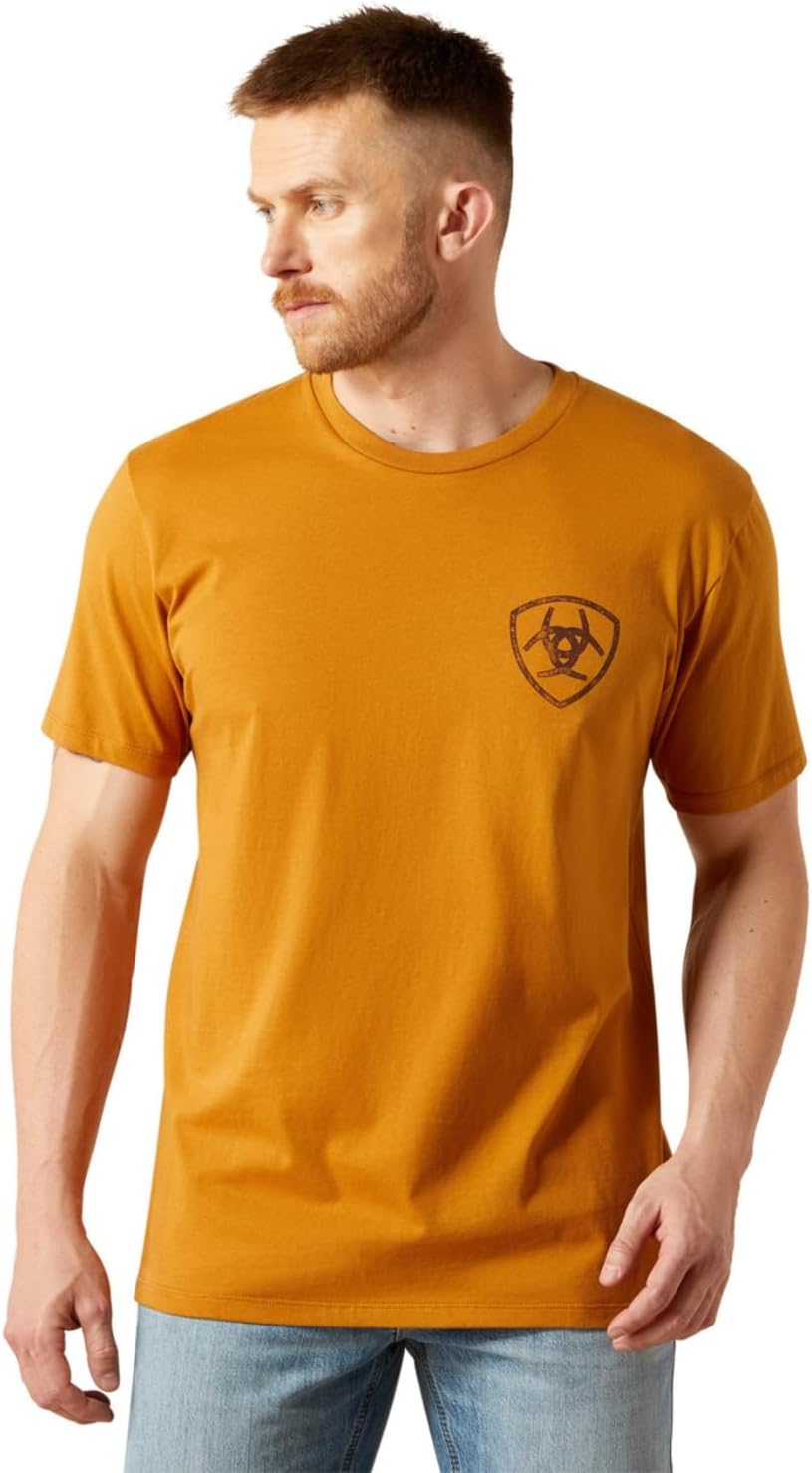 Ariat Men's Ariat Big Bull Rider T-Shirt - Bone Brown