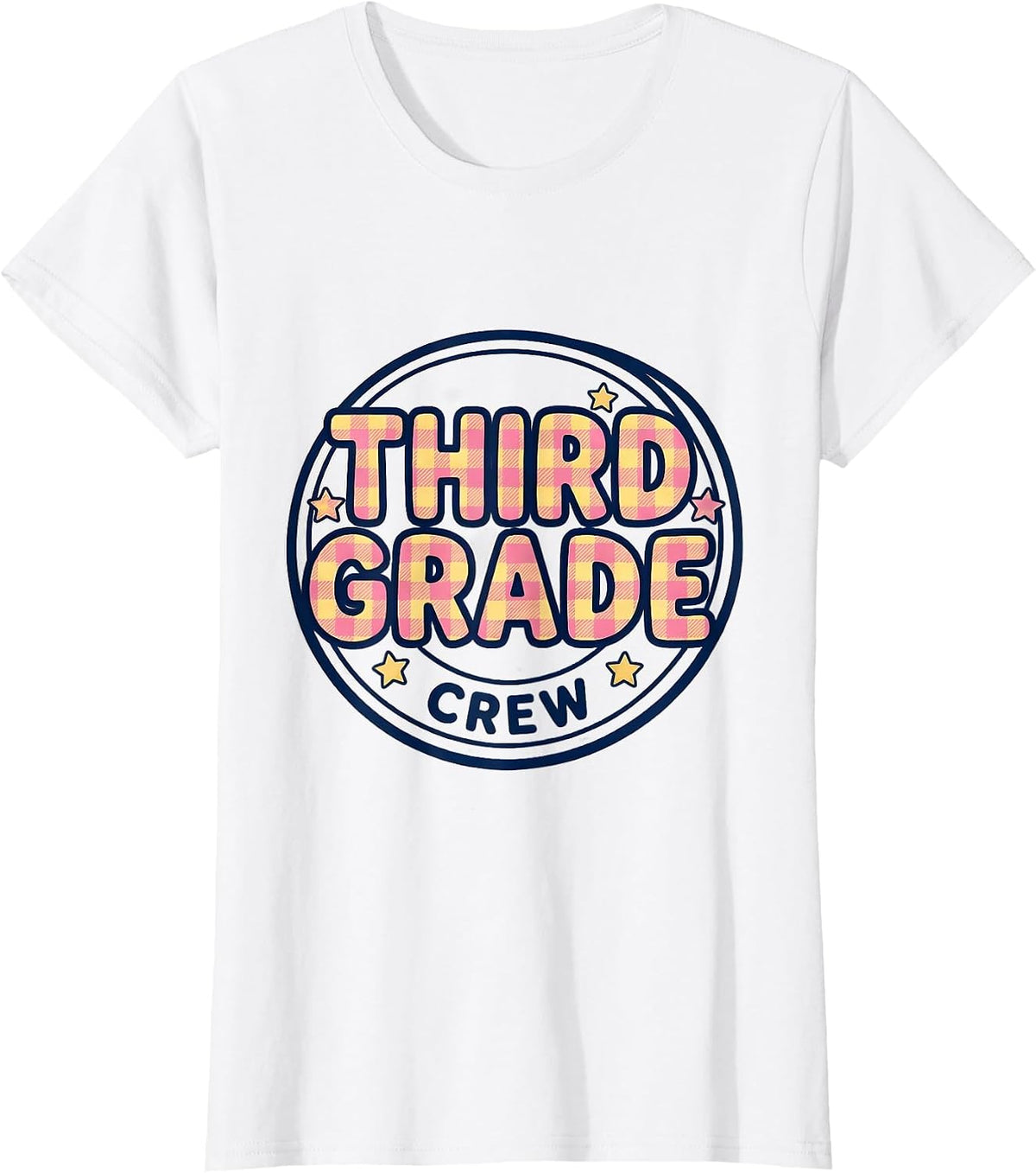 Third Grade Crew Back to School Teacher Student Kids T-Shirt - White