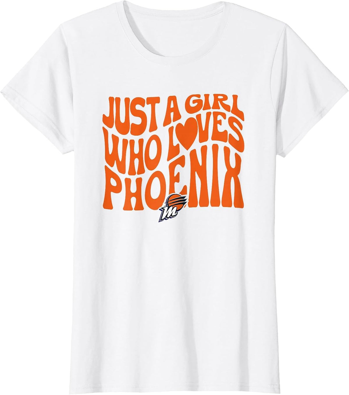 WNBA Just A Girl Who Loves Phoenix Mercury T-Shirt - White