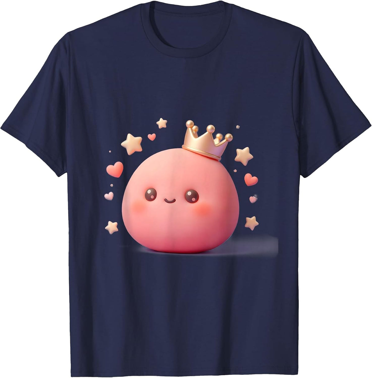 Men's Sped Teacher Crown Eraser Graphic Design T-Shirt - Navy Blue