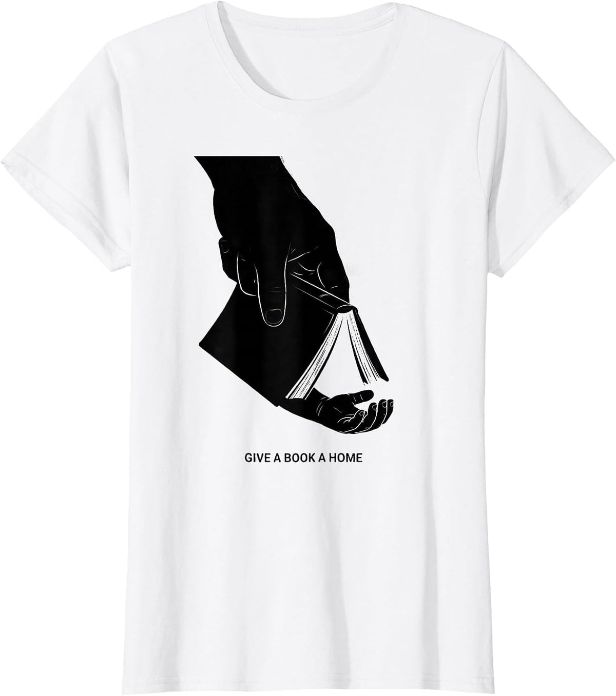 Give A Book A Home Sentimental Literacy Advocate Teacher T-Shirt - White