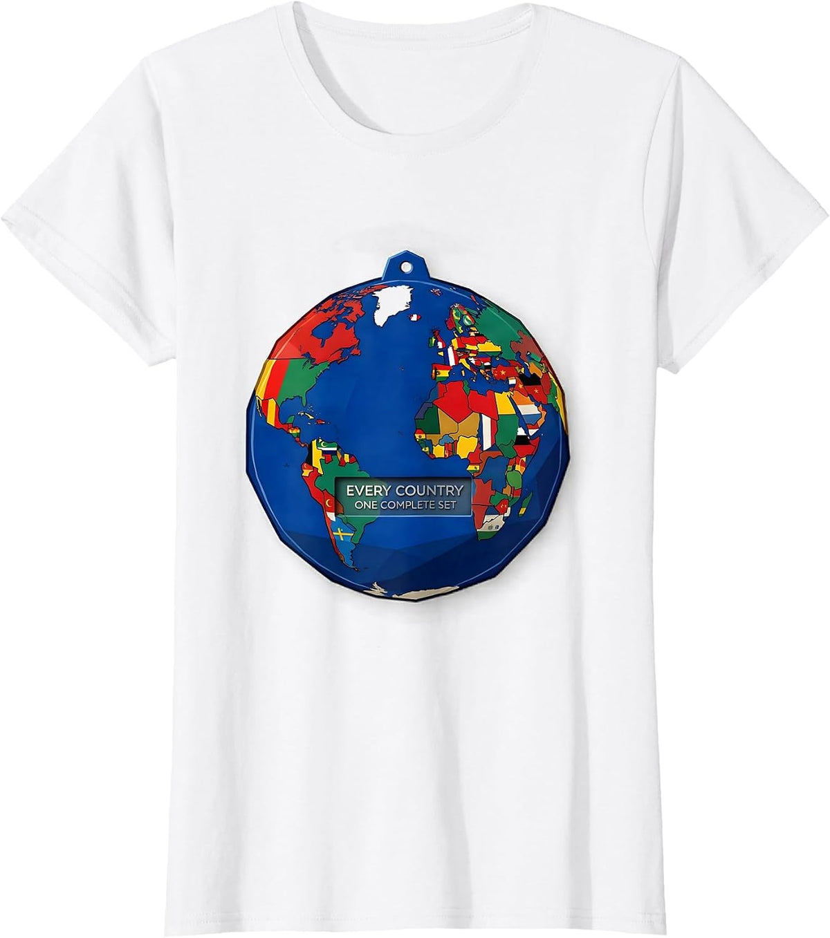 Every Country One Complete Set World Flags Geography Lover T-Shirt - White
