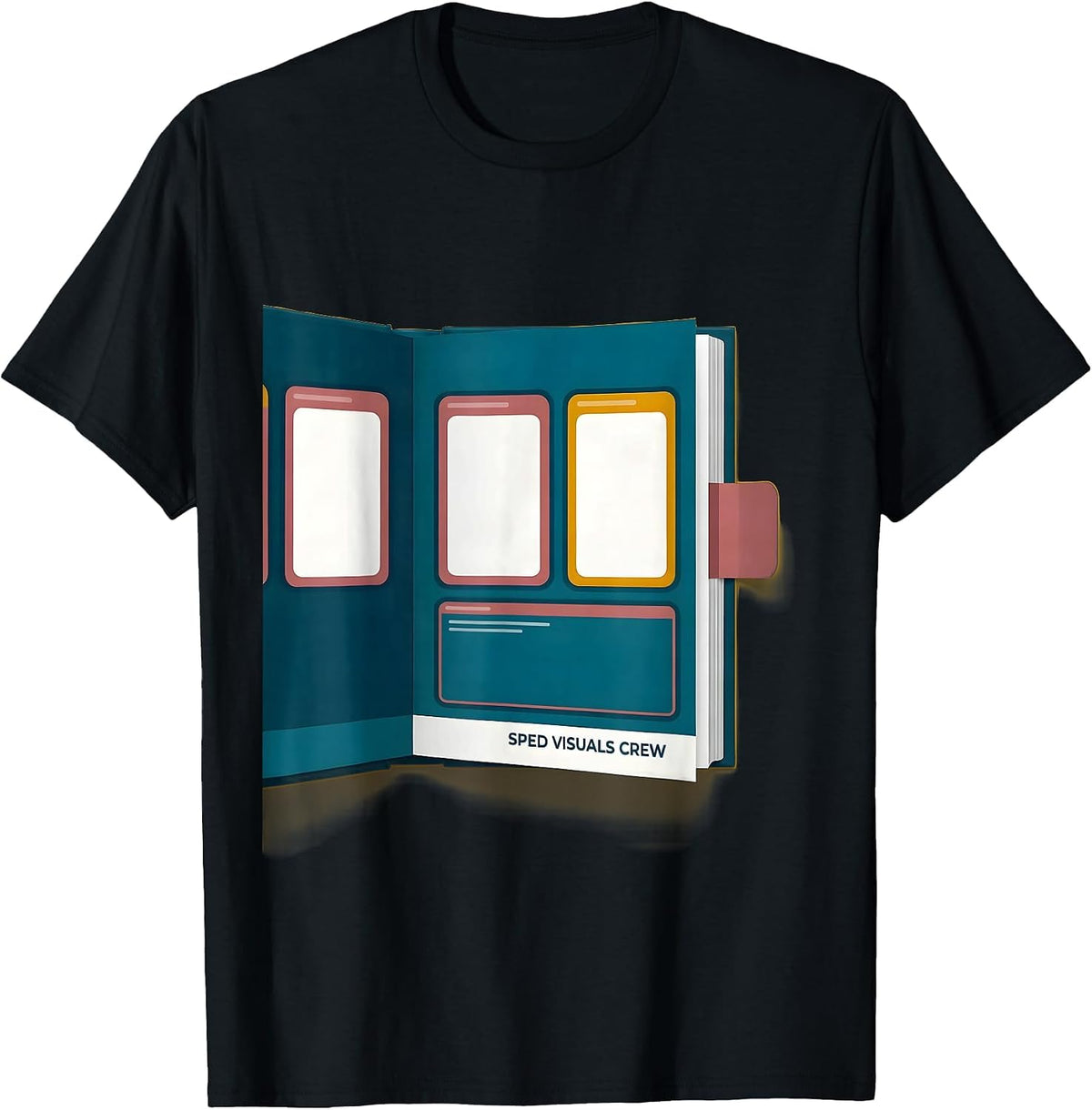 Men's SPED Visuals Crew Custom Teacher Squad Pride Special T-Shirt - Black