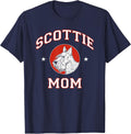 Scottish Terrier Mom Dog Mother T-Shirt - Navy Blue