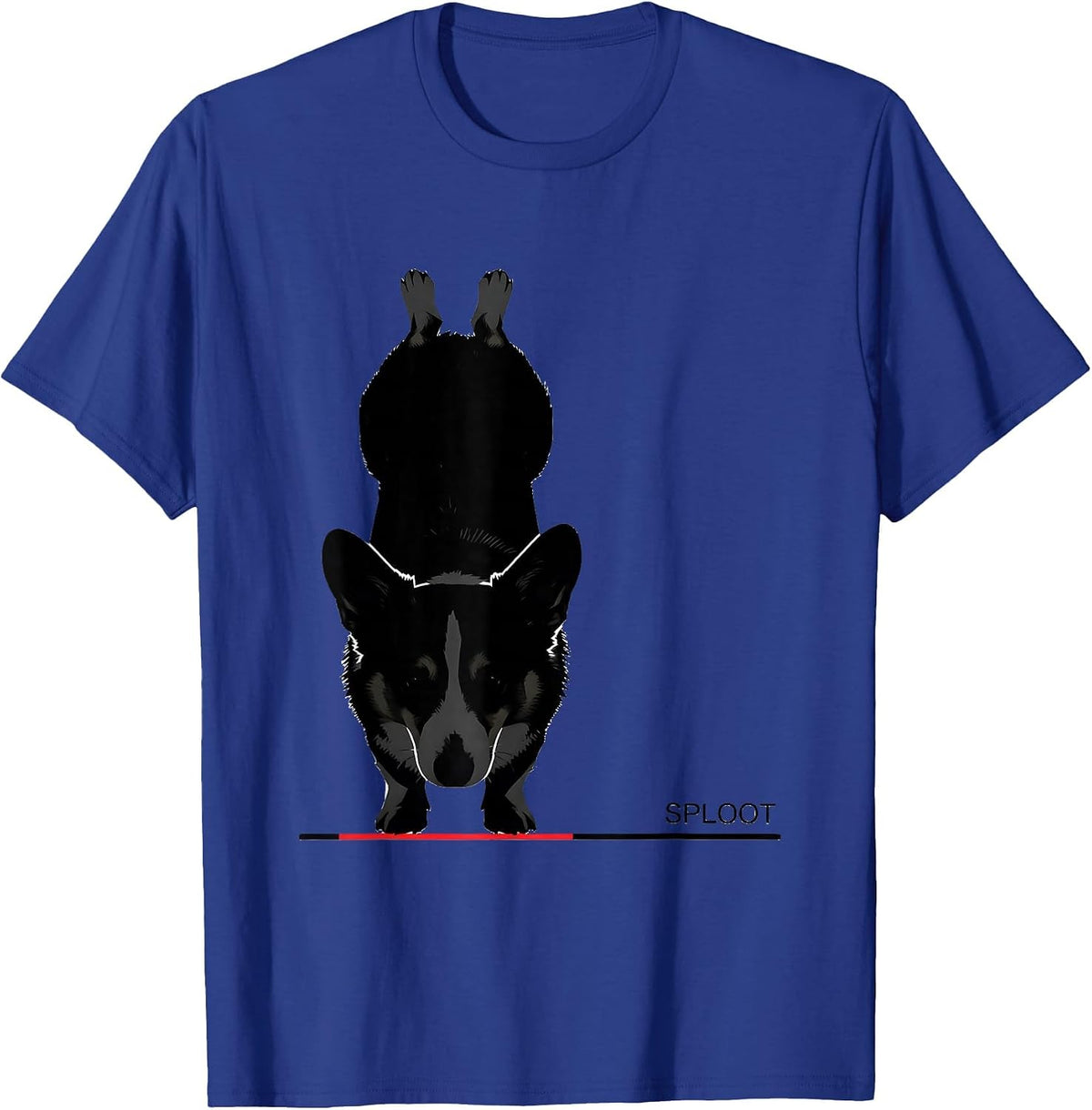 Sploot Funny Corgi Dog Lover Corgi Owner Gift T-Shirt - Royal Blue