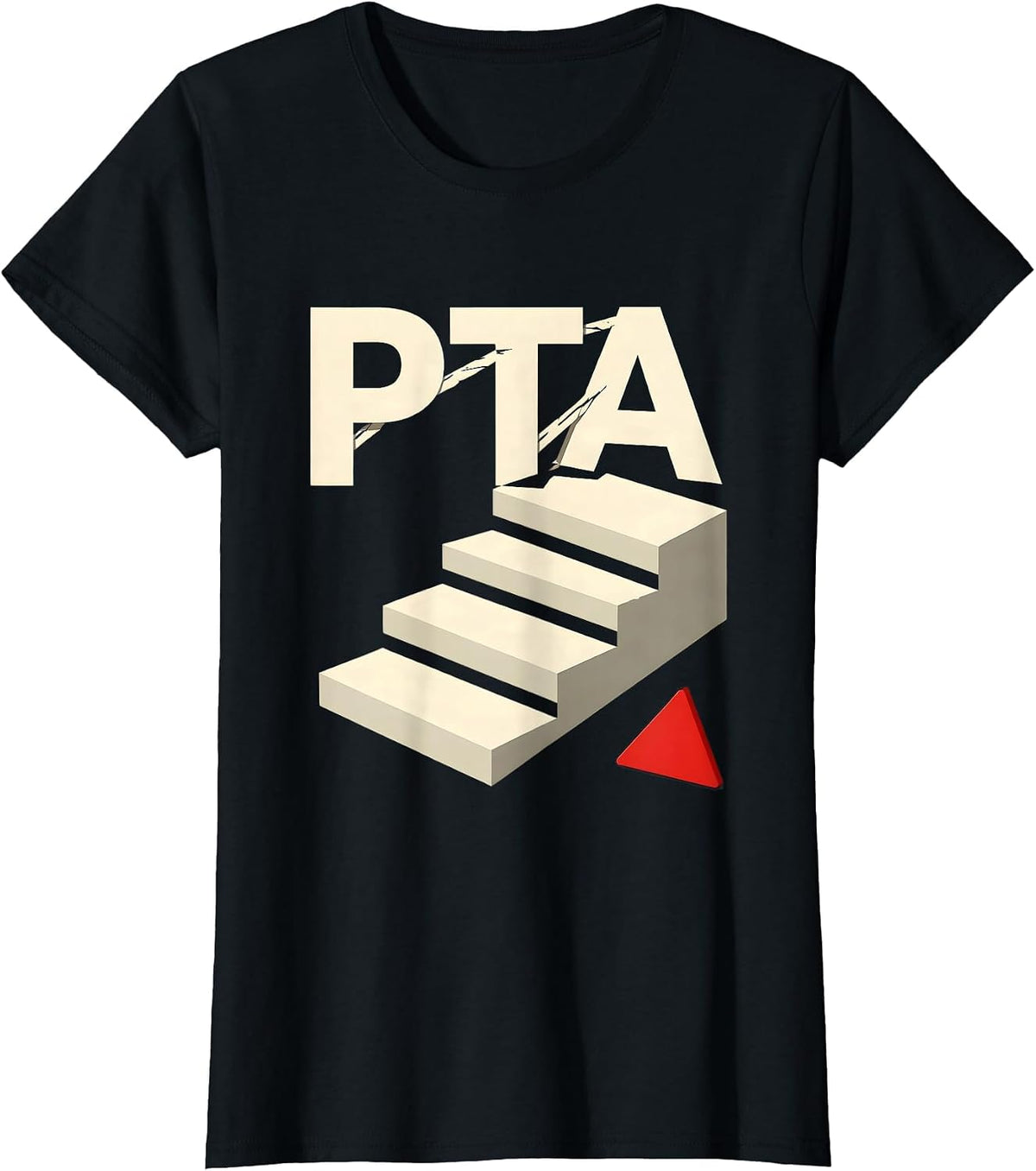 PTA Stencil Graphic Occupational Therapy Physical Therapy OT T-Shirt - Black