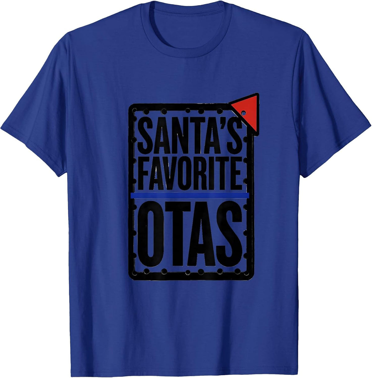 Santa's Favorite OTAs Funny Occupational Therapy Christmas T-Shirt - Royal Blue