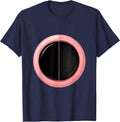 White Lie Sugar Coated Pill Graphic Design T-Shirt - Navy Blue