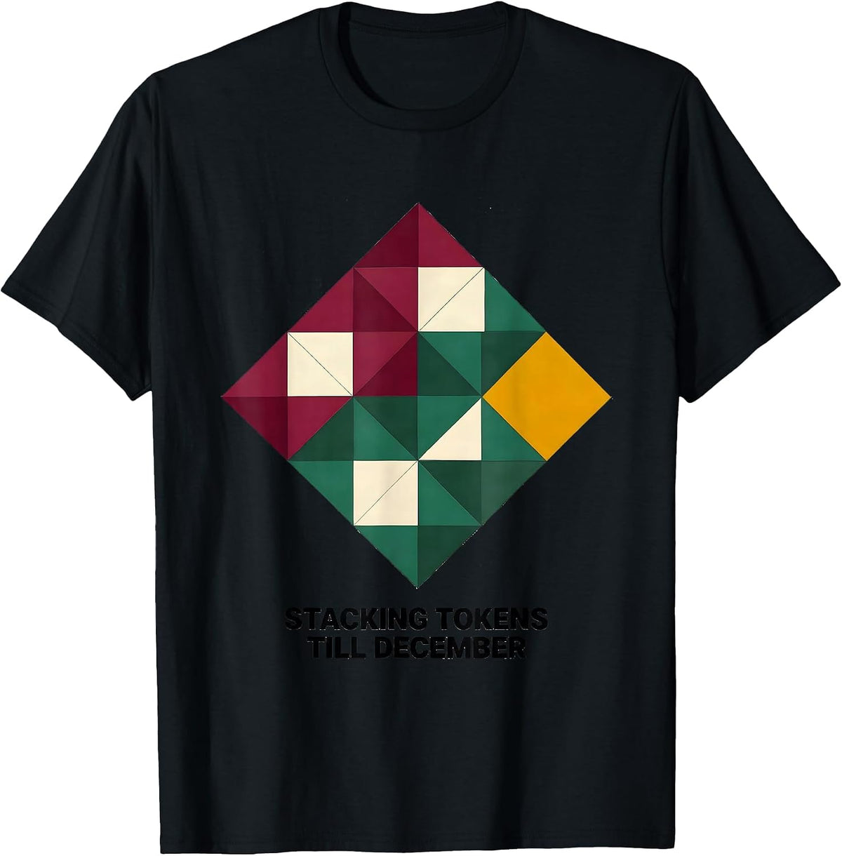 Men's Stacking Tokens Till December Occupational Pride ABA T-Shirt - Black