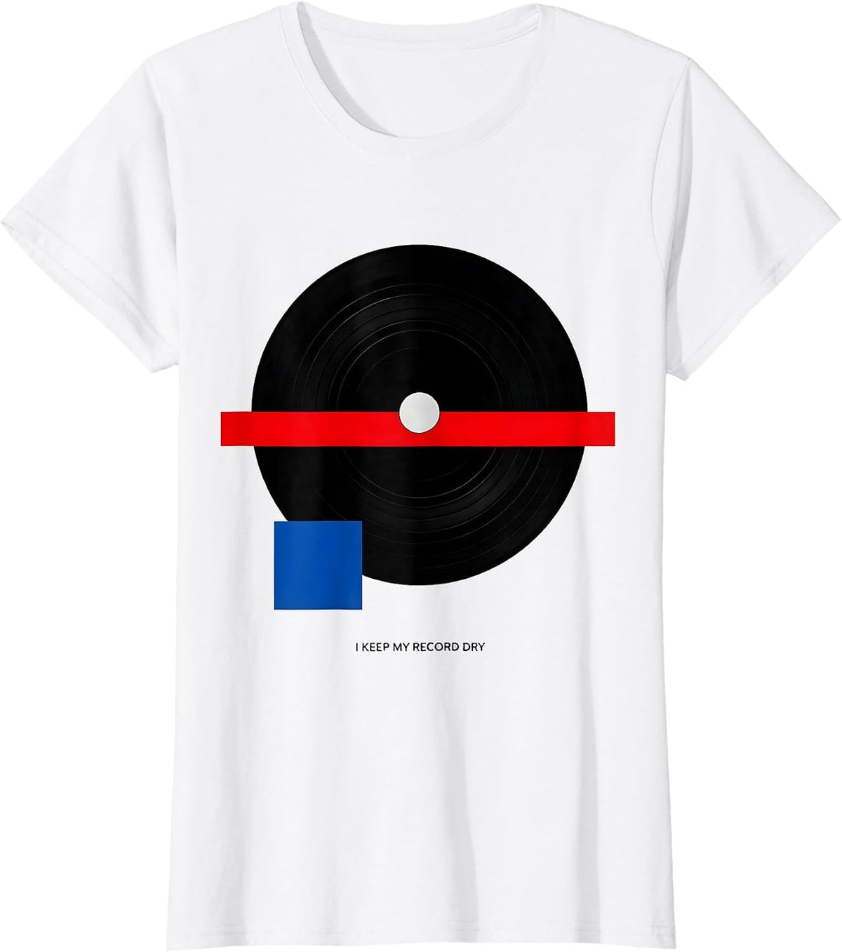 I Keep My Record Dry Sober Recovery Anniversary Humor T-Shirt - White