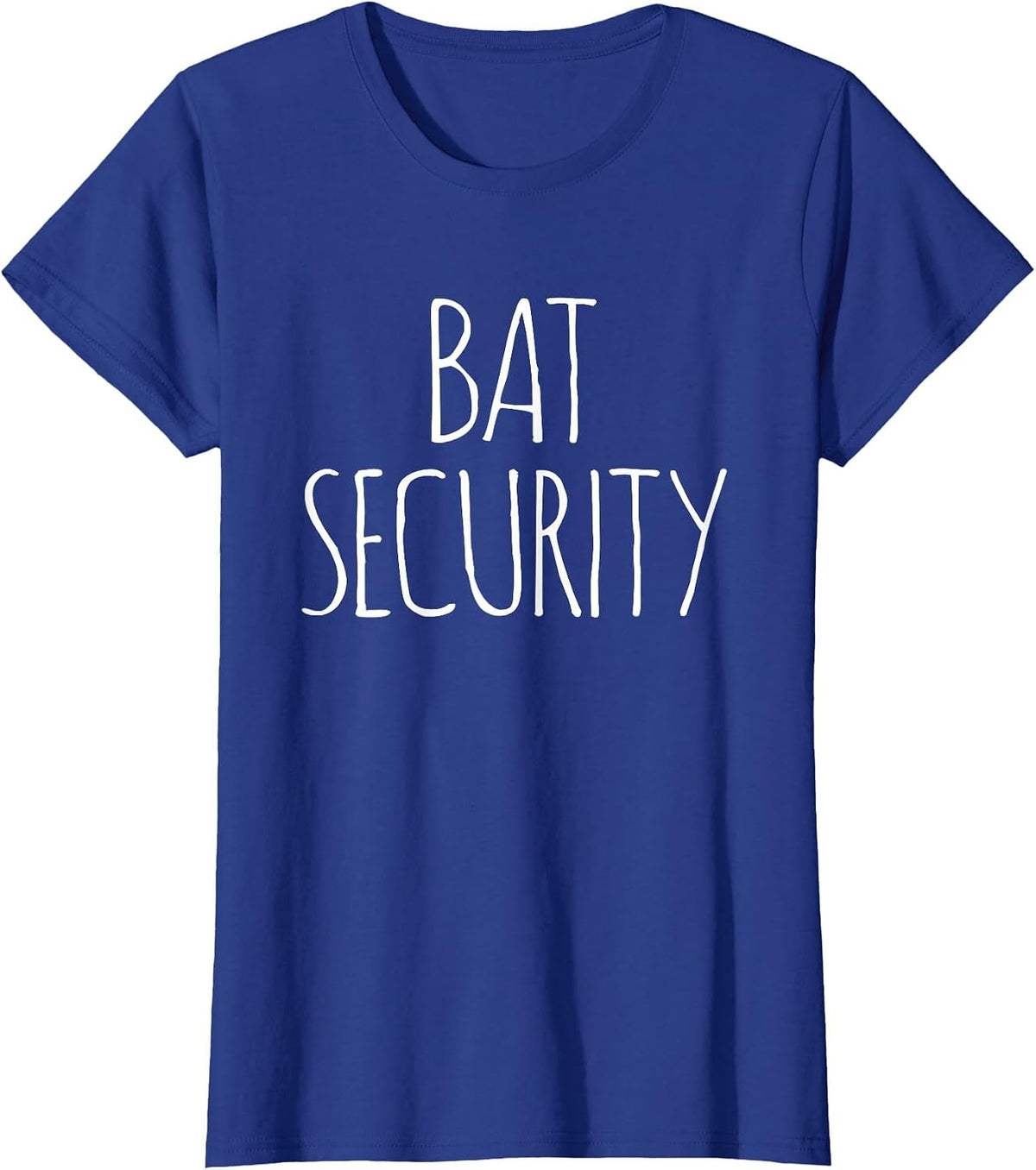 Halloween Bat Security Costume Fancy Dress Family Women Men T-Shirt - Royal Blue